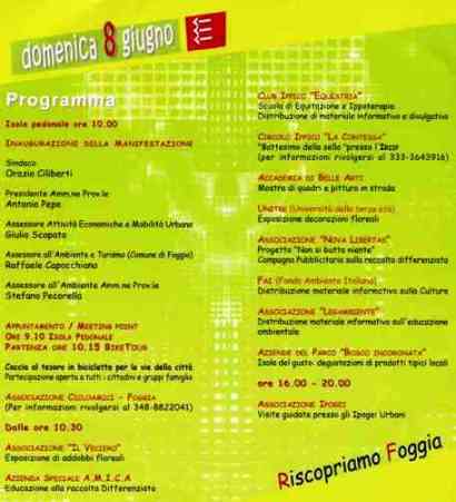 programma Domenica Ecologica a Foggia 8.6.2008 Equitazione all' IRIIP